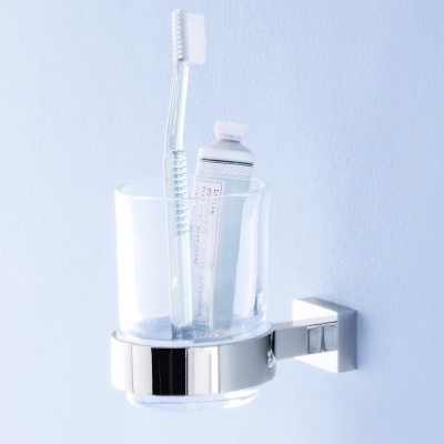 Стакан для зубных щеток Grohe Essentials 40372001 прозрачное стекло Стакан для зубных щеток Grohe Essentials 40372001 прозрачное стекло