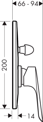 Смеситель для душа Hansgrohe Logis E 71408000 Хром