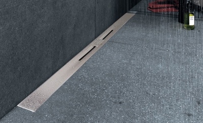 Душевой лоток Berges Wasserhaus Simpel 400 090110 с решеткой Матовый хром