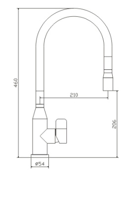 Смеситель для кухни Seaman Eco Venice SSN-1096P Черный