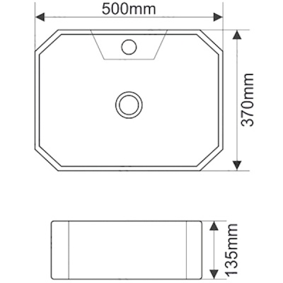 Раковина Melana 50 MLN-A464 Белая