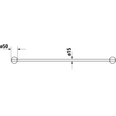 Полотенцедержатель Duravit Starck T 0099434600 Черный матовый