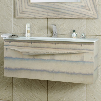 Тумба под раковину Aqwella Clarberg Papyrus Wood 100 Pap-w.01.10/LIGHT подвесная Светлое дерево