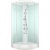 Душевая кабина Domani-Spa Delight 110 100x100 DS01D110LWCl10 с гидромассажем профиль Белый задние стенки Белые