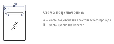 Зеркало Акватон Отель 80 1A101302OT010 Хром
