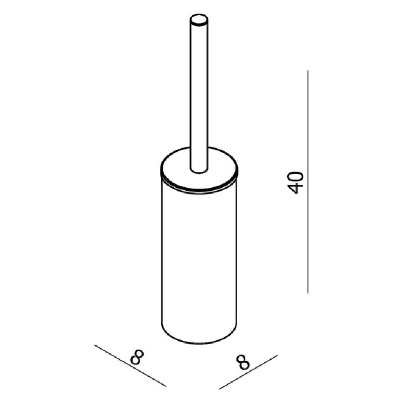 Ершик для унитаза Langberger 71171 Хром