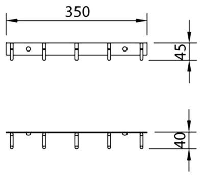 Вешалка для полотенец Clever Urban2 99482 Хром