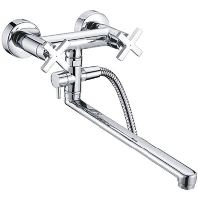 Смеситель для ванны WasserKRAFT Weser 7802L универсальный Хром