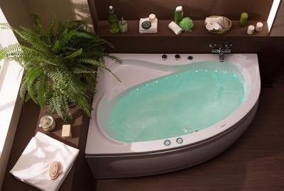 Акриловая ванна Aquanet Luna 155x100 L 203996 без гидромассажа