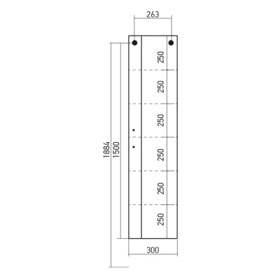 Шкаф пенал Mixline Ницца 30 526250 подвесной Белый