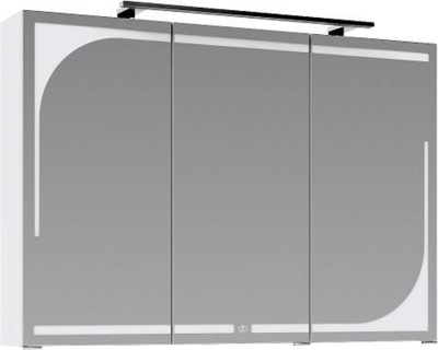 Зеркальный шкаф Aqwella Папирус 120 Pap.04.12/W с подсветкой Белый