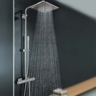 Душевая система Grohe Rainshower F-Series System 27469000 с термостатом Хром