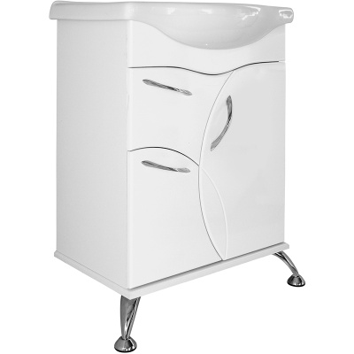 Тумба под раковину Mixline Магнолия 60 525882 Белая