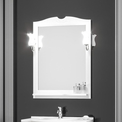 Зеркало Opadiris Тибет 80 Z0000012654 Белое матовое