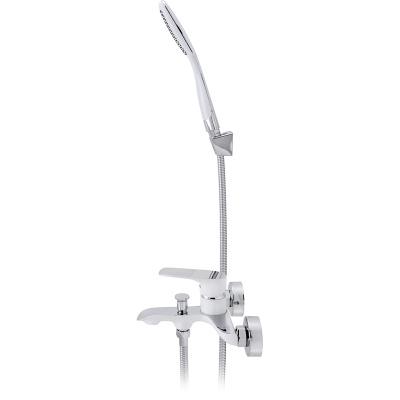 Смеситель для ванны Raiber Iceberg R3502 Хром Белый