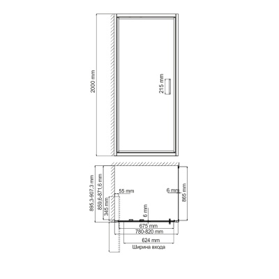 Душевой уголок WasserKRAFT Salm 80x100 27I29 Хром Прозрачный