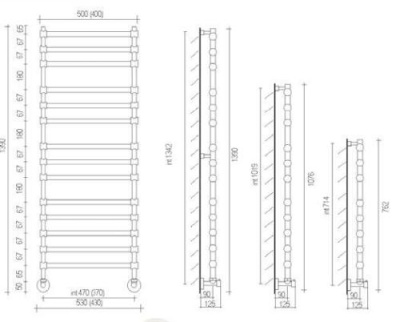 Полотенцесушитель Margaroli Sole 464-11 Хром