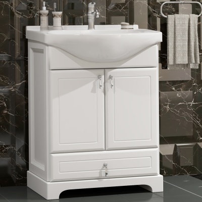 Тумба под раковину Opadiris Клио 65 00-00000233 Белая матовая