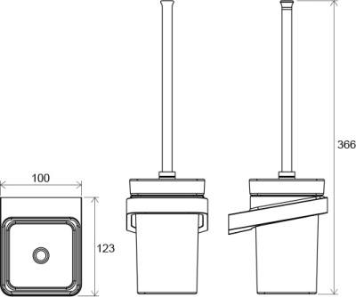 Ершик для унитаза Ravak 10° X07P330 Хром