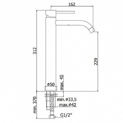 Смеситель для раковины Paffoni Light LIG081HG Медовое золото