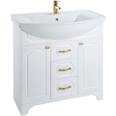 Тумба c раковиной Bellezza Тиффани 85 Белая