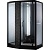 Душевая кабина Orans SR-89102S L black 150x100 с баней профиль Черный задние стенки Черные
