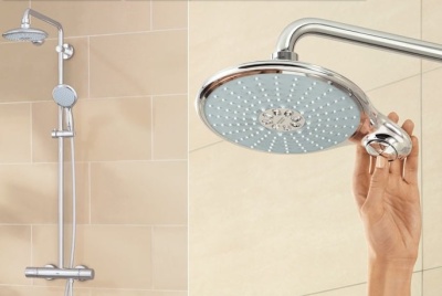 Душевая система Grohe Euphoria Power&Soul System 26186000 с термостатом Хром