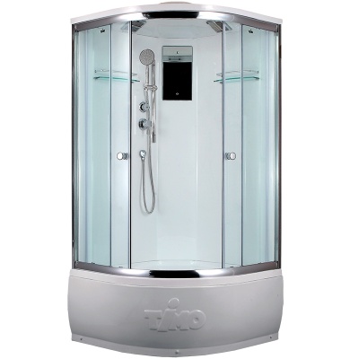 Душевая кабина Timo Lux T-7700 P 100x100 профиль Хром стекло прозрачное