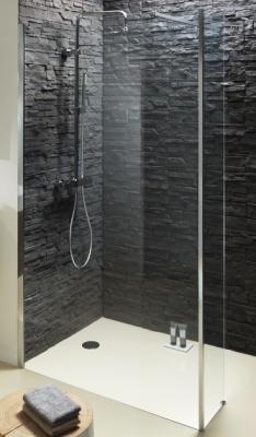 Душевая стенка Jacob Delafon Contra 30 E22W30-GA профиль Хром стекло прозрачное