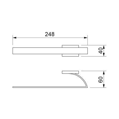 Полотенцедержатель Novella Basic BS-11111 Хром