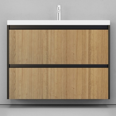 Тумба под раковину Velvex Klaufs 100.2Y tpKLA.100.2Y-617.217 подвесная Шатанэ Черная