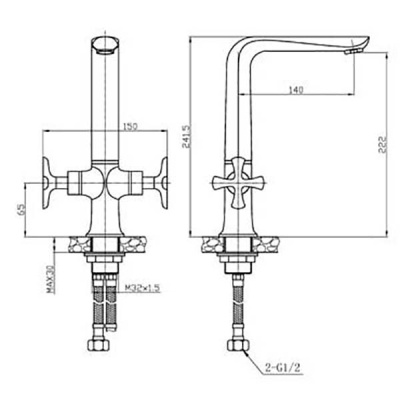 Смеситель для кухни Agger Love A1000000 Хром