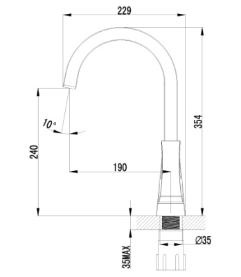 Смеситель Lemark Unit LM4555C для кухонной мойки