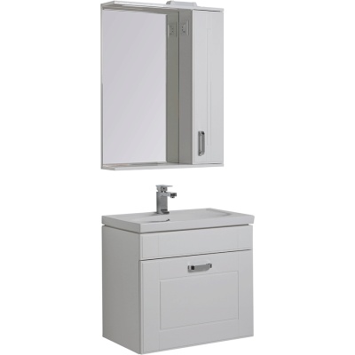 Комплект мебели для ванной Aquanet Рондо 70 195706 подвесной Белый