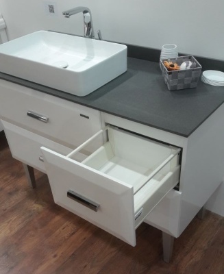 Тумба с раковиной Comforty Империя 120 4142359 Белая