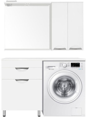 Тумба под раковину Style Line Жасмин 120 с 1 ящиком Белая