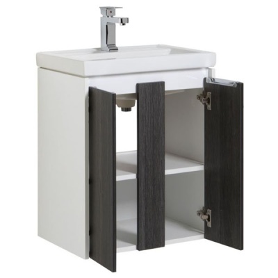 Тумба под раковину Aquanet Клио 70 195721 подвесная Белый Дуб кантри