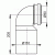 Колено выпускное для унитаза Alcaplast M906 Черное Колено выпускное для унитаза Alcaplast M906 Черное