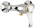 Смеситель для душа Emmevi Tiffany 6002 Хром