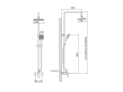 Душевая система SSWW FT03195A Хром