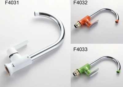 Смеситель для кухни Frap F403 Белый Хром