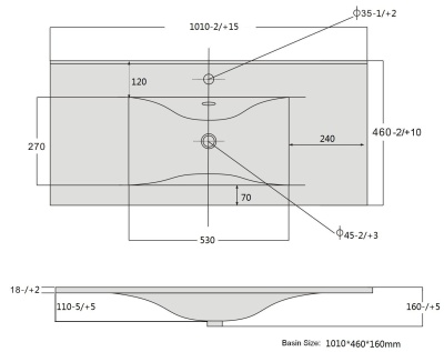 Тумба с раковиной SanVit Квадро Lux New 100 kkvadn100 в цвете Ral подвесная Белый глянец