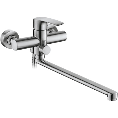 Смеситель для ванны Zerix LR72201 ZX0071 универсальный Нержавеющая сталь