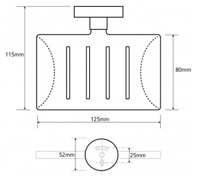 Мыльница Bemeta Trend-i 104108082 Хром/Белый