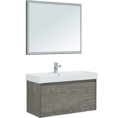 Комплект мебели для ванной Aquanet Nova Lite 100 243229 подвесной Дуб рошелье