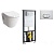 Комплект унитаза с инсталляцией Vitra S50 9003B003-7201 с сиденьем Микролифт и кнопкой смыва Хром