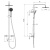 Душевая система Villeroy&Boch Embrace Plus TVS1082500361 с термостатом Хром