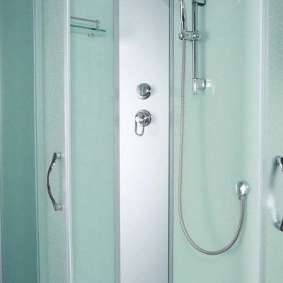 Душевая кабина Erlit Comfort ER3512TPR 120x80 задняя стенка Белая стекло матовое