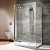 Дверь душевого уголка Radaway Almatea KDJ+S 80x90x90 L1 профиль Хром стекло прозрачное