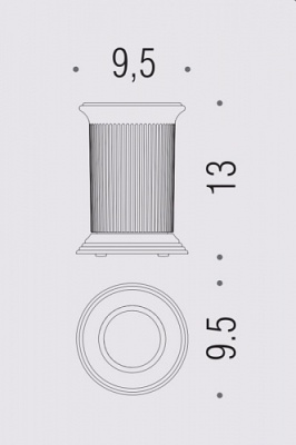 Стакан для зубных щеток Colombo Design Hermitage B3341 Хром